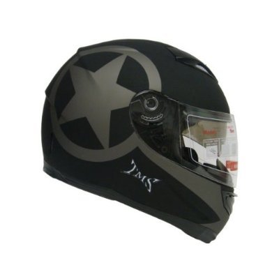 Helmets TMS &JX-A5005-Star-MatteBlack/Silver-XL