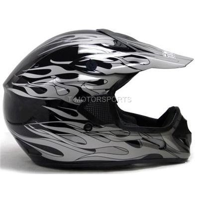 Helmets TMS &HY-602-BlackFlame-L