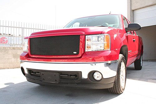 2007-2013 GMC SIERRA UPPER GRILLE 1500 (New Series body) (Gloss Black Finish) Grilles Grillcraft GMC-2023-B