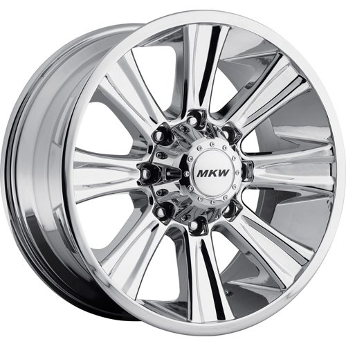 MKW Offroad M87 17 Chrome Wheel / Rim 8x6.5 with a -10mm Offset and a 130.80 Hub Bore. Partnumber M87-17908165-10C Car MKW Offroad M87-17908165-10C