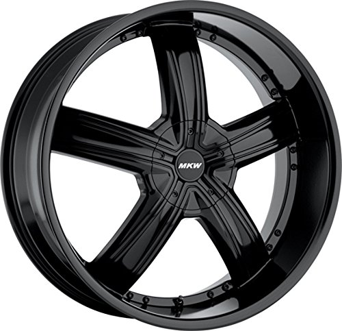 MKW M103 18 Black Wheel / Rim 5x110 & 5x115 with a 40mm Offset and a 73 Hub Bore. Partnumber M103-1875003140BB Car MKW M103-1875003140BB