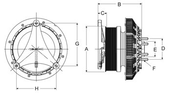 Horton 99A95532 DM Advantage Two-Speed Fan Clutch Thermals Horton 99A95532