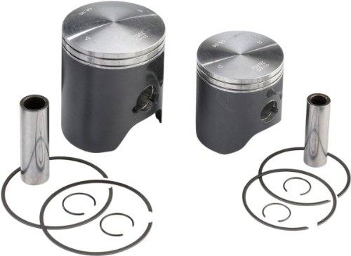 Moose Racing Cast Aluminum Piston Kit - Standard Bore 53.96mm MSE23004B Pistons Moose Racing MSE23004B