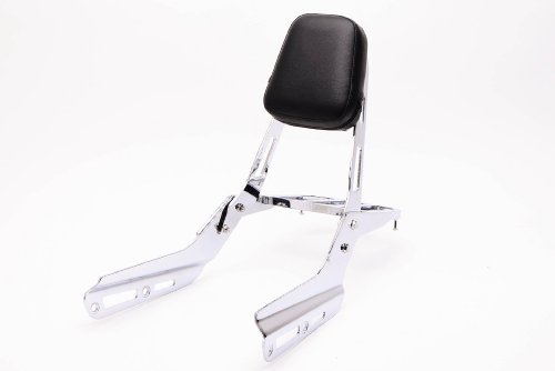 Bestem CHHO-VTXCD-3PCS Chrome Deluxe Sissy Bar Backrest and Rack Set for Honda VTX1300/1800C - 3 Piece Sissy Bars Bestem CHHO-VTXCD-3PCS