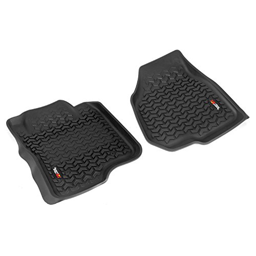 Rugged Ridge All-Terrain 82902.08 Black Front Row Floor Liner For Select Ford F-250 and F-350 Models Automobilia Rugged Ridge 82902.08