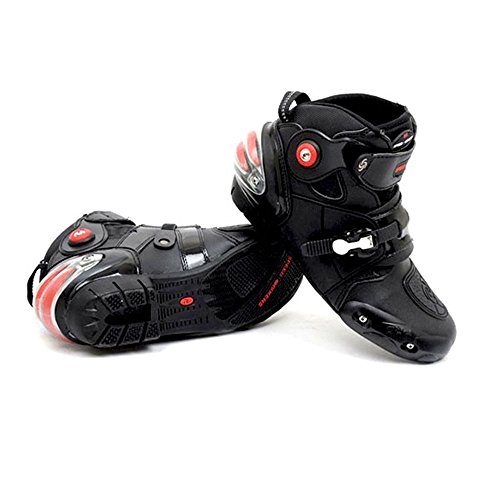 NEW Men's Motorcycle Racing Boots Black US 10.5 EU 44 UK 9.5 Boots Power Gear Motorsports BTHX_A9003_44