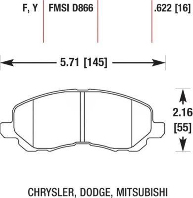 Brake Pads Hawk HB435F.622
