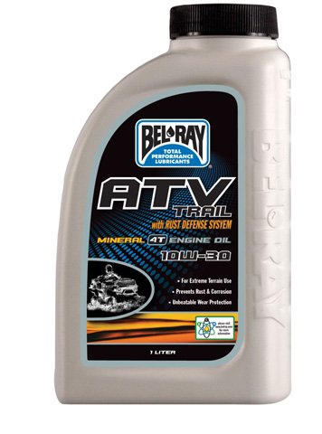 BEL-RAY ATV TRAIL MINERAL 4T ENGINE OIL 10W-30 (1L), Manufacturer: BEL-RAY, Manufacturer Part Number: 99040-B1LW-AD, Stock Photo - Actual parts may vary. Engine & Oil BEL-RAY 99040-B1LW-AD
