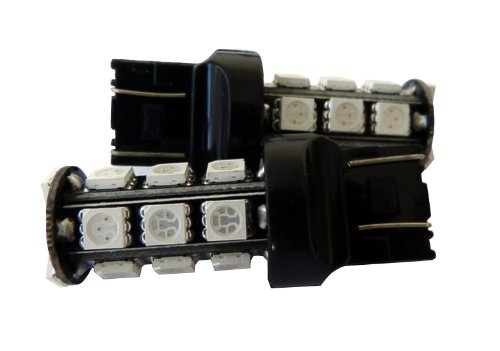 7440 7441 SMD LED White Light Bulbs 12V 18 SMD-LED Turn Signal Light Corner Light Stop Light Parking Light Side Marker Tail Light Backup Lights (2 Pack) Marker Lights Genssi 2x 7440-W-