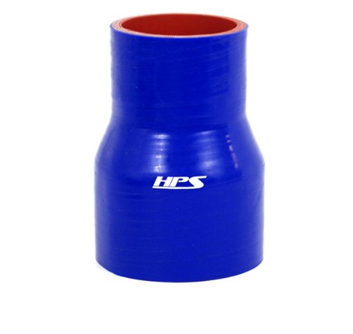 HPS Silicone Hoses HTSR-300-350-L6-BLUE Silicone High Temperature 4-ply Reinforced Reducer Coupler Hose, 40 PSI Maximum Pressure, 6 Length, 3 > 3-1/2 ID, Blue Connector HPS Silicone Hoses HTSR-300-350-L6-BLUE