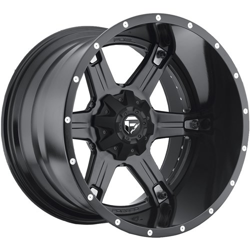 Fuel Driller 20 Black Wheel / Rim 8x170 with a -76mm Offset and a 125.2 Hub Bore. Partnumber D25620401745 Car Fuel D25620401745