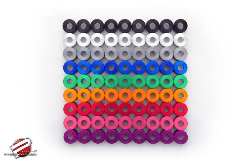 Password JDM 6mm Cup Washer Kit 12PK (J Series Engine Cover) Various Honda Acura - Orange Cover Bolts PasswordJDM PWECW-HJE-6OR