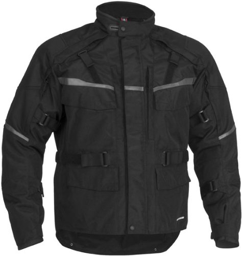 Firstgear Jaunt T2 Jacket (XXX-LARGE) (BLACK) Jackets & Vests Firstgear 515657