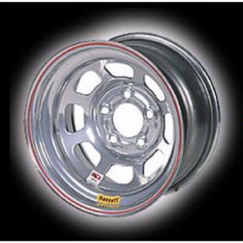 Bassett 15 x 8, 5-on-4.75, 4 Off IMCA Silver Wheel 958-IC4 Racing Bassett Wheels 958-IC4