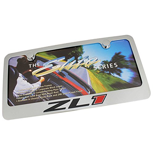 Chevrolet Camaro ZL1 Chrome Metal License Plate Frame Covers Chevrolet 9030862