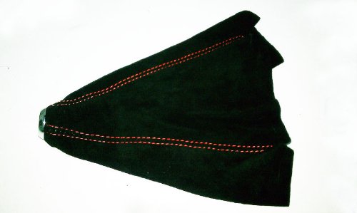 UNIVERSAL SUEDE SHIFT BOOT WITH RED STITCHES SCION TC XA XB XD Boots Nin Autosports RDSB9