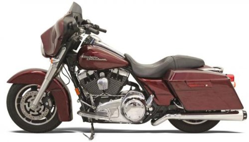 Bassani Exhaust Pseudo Pipe With Megaphone Muffler For Harley Davidson Baggers 2009-2012 - Chrome - 1F49J Mufflers ejej 1801-0593