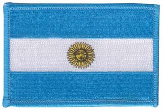 Argentina 2 3/8 x 3 1/2 Shoulder Patch Decals Military patches
