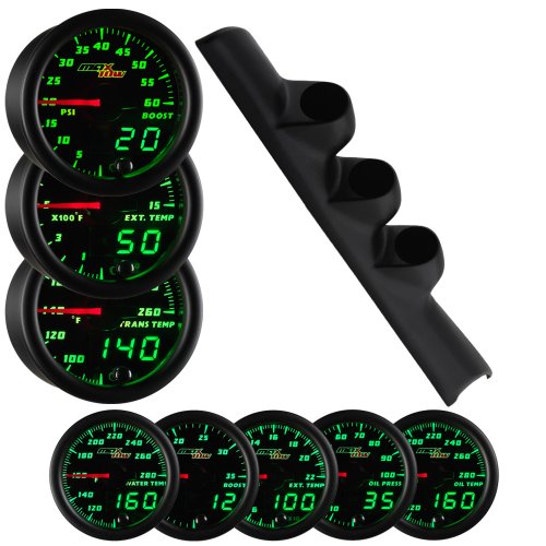 MaxTow 94-97 Dodge Ram Diesel Gauge Package Boost, EGT & Trans Temp Gauge Sets MaxTow MT-349PKG_DS1