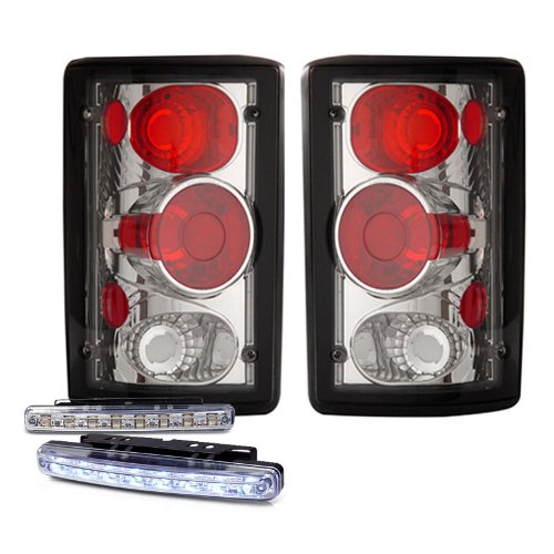 Brake & Tail Light Assemblies RXMOTOR 03-FC2000TLA+CBL-DRL-8LED-C