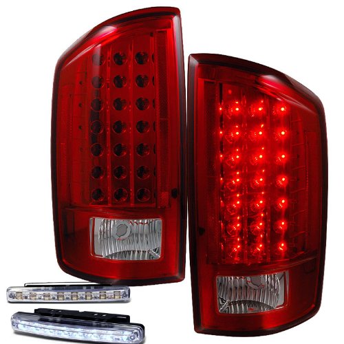 Brake & Tail Light Assemblies RXMOTOR 03-DR07TLED+CBL-DRL-8LED-C