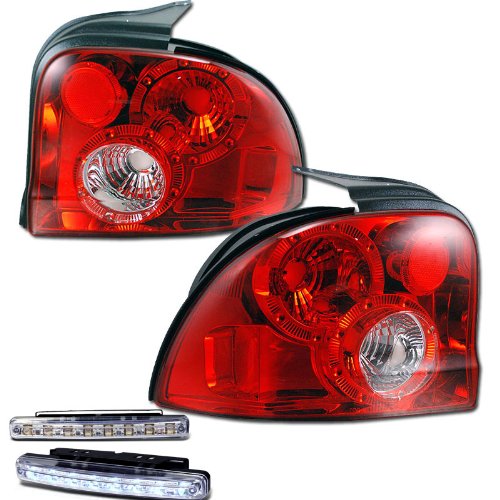 Brake & Tail Light Assemblies RXMOTOR 03-DN9599TLRC+CBL-DRL-8LED-C