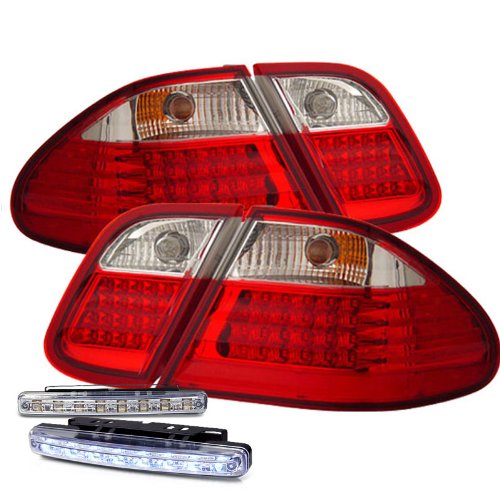 Tail Lights RXMOTOR 03-MBZCLK98TLED+CBL-DRL-8LED-C