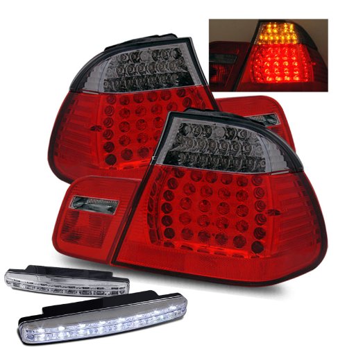 Brake & Tail Light Assemblies RXMOTOR 03-B302TLED4DRS-4+CBL-DRL-8LED-C