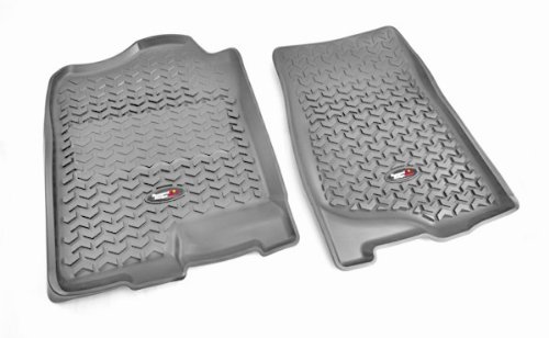 Rugged Ridge 84901.01 Gray All-Terrain Front Floor Liner - Pair Custom Fit Rugged Ridge 84901.01