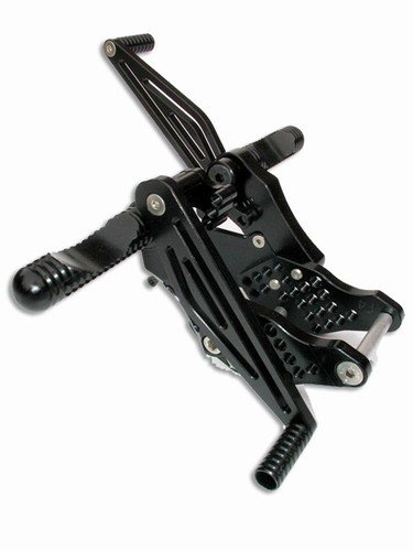 YANA SHIKI YANASHIKI - Rear Set Adjustable, Anodized Black KAWASAKI ZX-12 R 2000-2006 Product code AM3032B Chain Adjusters Yana Shiki Parts & Accessories 1897-3869