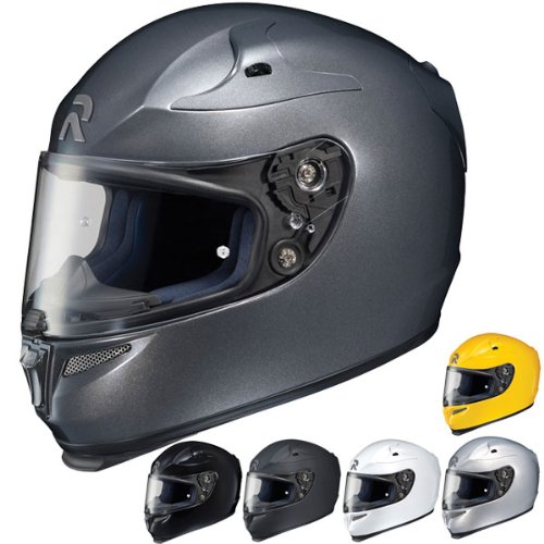 HJC Mens RPHA-10 Full Face Motorcycle Helmet Silver Large L Helmets HJC Helmets 1570-574