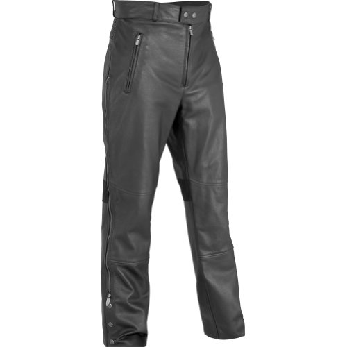 River Road Bravado Men's Leather Cruiser Motorcycle Pants - Black / Size 36 Pants & Chaps River Road 09-3614-TR-AMA