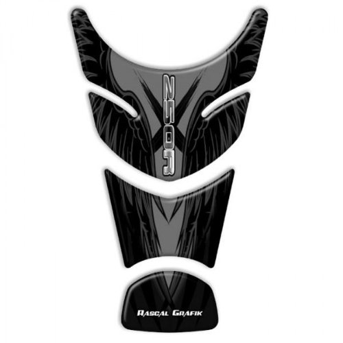 Rascal Grafik RA39011 X-ak Tank Pad - Black/Gray Brake Pads Rascal Grafik RA39011