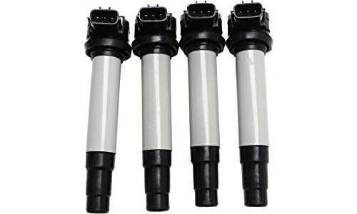 Evan-Fischer EVA13872046333 New Direct Fit Coil-on-Plug Ignition Coil for Sentra 00-01 Set of 4 Require 1 Pack And 4 Coils Per Pack 12V Female Connector 3 Male Blade Terminal Coils Evan Fischer EVA13872046333