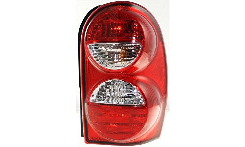 Evan-Fischer EVA15672042559 Tail Light Lamp Passenger Right RH Side Clear & Red Lens Halogen Tail Light Assemblies Evan Fischer EVA15672042559