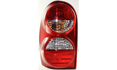 Evan-Fischer EVA15672042560 Tail Light Lamp Driver Left LH Side Clear & Red Lens Halogen Tail Light Assemblies Evan Fischer EVA15672042560