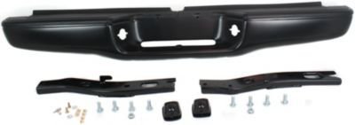 Evan-Fischer EVA17472052223 Step Bumper Rear Steel Painted - black With holes for license lights and plate Touchup Paint Evan-Fischer Auto Parts EVA17472052223