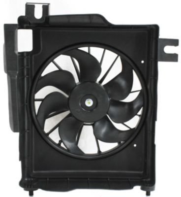 Evan-Fischer EVA24672022002 A/C AC Condenser Fan Single 6 blades Includes motor and shroud Condensers Evan-Fischer Auto Parts EVA24672022002