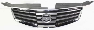 Evan-Fischer EVA17772018073 Grille Assembly Grill Plastic shell and insert Chrome with silver black Grille Inserts Evan-Fischer Auto Parts EVA17772018073