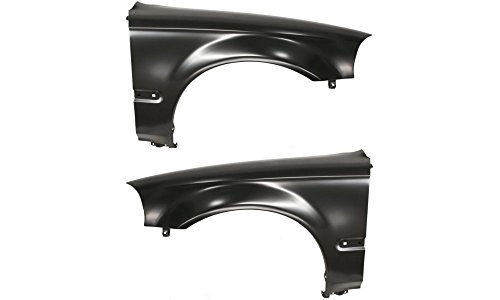 Evan-Fischer EVA16972055125 Fender for 1996-1998 Honda Civic Set of 2 Steel Primed Front Left and Right Side Replaces Partslink# HO1241143, HO1240143 Fenders Evan Fischer EVA16972055125