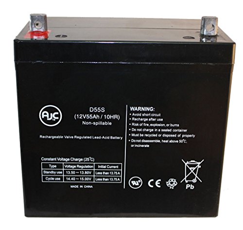 Leoch LPL12-55, LPL 12-55 12V 55Ah UPS Battery - This is an AJC Brand⢠Replacement Batteries AJC Battery LPL12-55