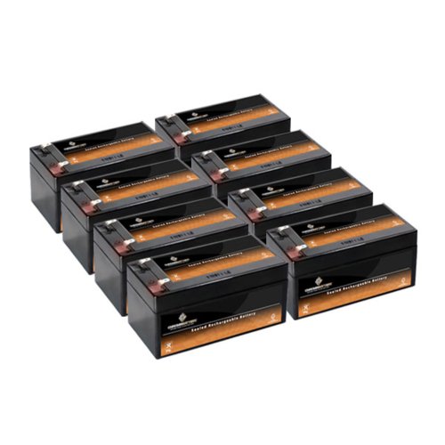 12V 3.2AH SLA Battery replaces cp1232 ps-1230 - 8PK Batteries Chrome Battery SLA-12V-3.5AH-T1