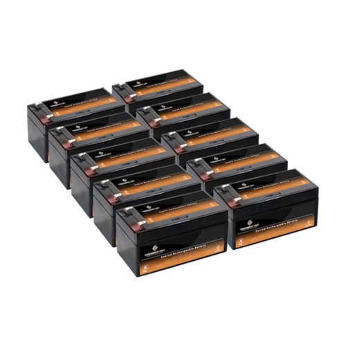 12V 3.2AH SLA Battery replaces cp1232 ps-1230 - 10PK Batteries Chrome Battery SLA-12V-3.5AH-T1