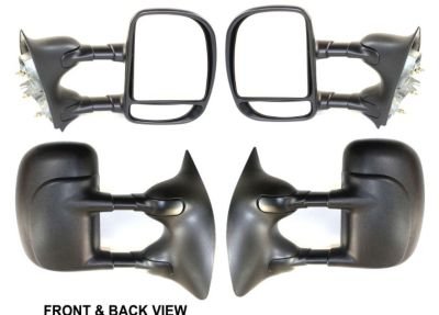 Kool Vue SET-FD79R Mirror Set of 2 Passenger & Driver Side RH LH Plastic Primered Manual folding Exterior Mirrors Kool Vue SET-FD79R