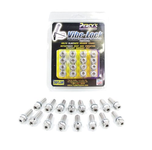 Percys 310015 Vibe Lock Header Bolt Kit; 3/8 - 16 x 3/4 in. Length; 16 pc.; Stainless; Categories Percy's High Performance 310015