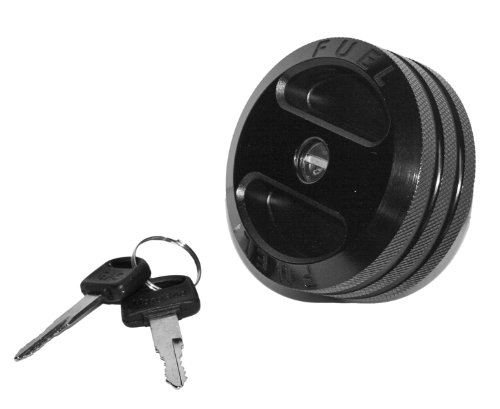 Drake Off Road JP-190005-BLK Black Locking Fuel Cap for Jeep TJ/JK Fuel Tank Caps Drake Off Road JP-190005-BLK