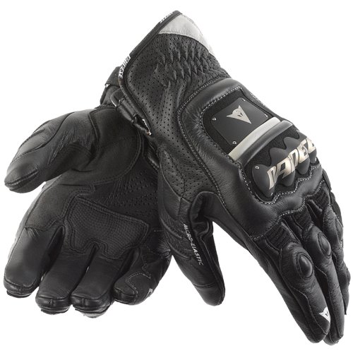 Dainese Guanto 4-Stroke Men's Leather Street Bike Motorcycle Gloves - Nero/Nero/Nero / 2X-Large Gloves Dainese 1815595-691-008-AMA