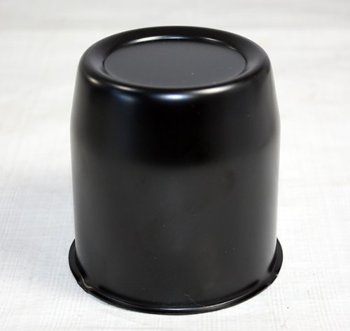 3.19 in Black Closed-Ended Trailer Wheel Center Cap Trailer Excalibur ST-100B