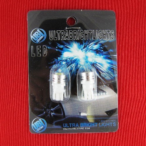 UBL 1-LED T10 Dome / Map / Overhead LED Light Bulbs (168, 175, 194, 2825, 2827, W5W) 6000K Bright White Bulbs UBL T10HP-1-WHITE