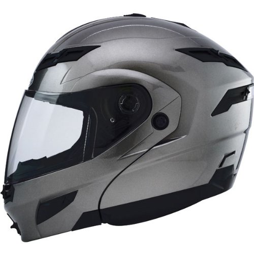 GMAX GM54S Modular Men's Street Motorcycle Helmet - Titanium / Large Helmets Gmax 72-5239L-WPS-FBA